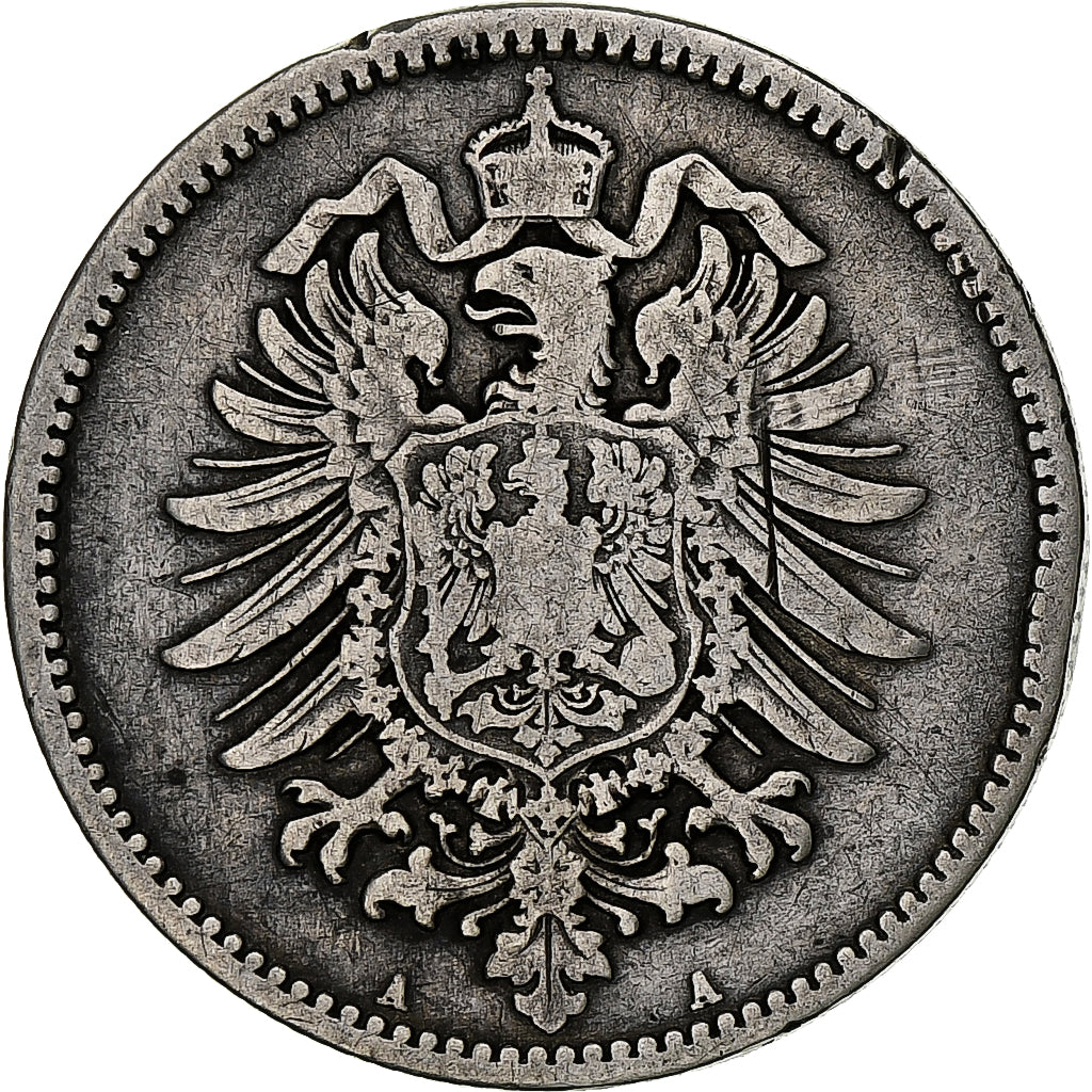 Moneta, GERMANIA - IMPERO, Wilhelm I, Mark, 1873, Berlin, BB, Argento, KM:7