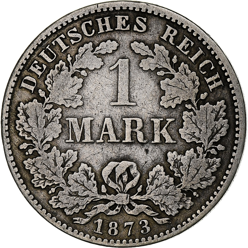 Moneta, GERMANIA - IMPERO, Wilhelm I, Mark, 1873, Berlin, BB, Argento, KM:7