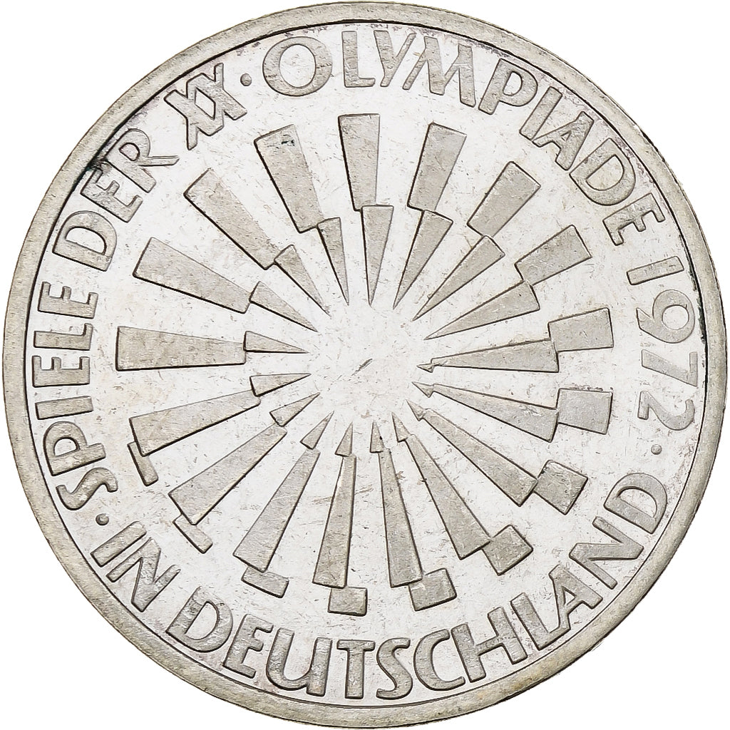 Moneta, GERMANIA - REPUBBLICA FEDERALE, 10 Mark, 1972, Stuttgart, BE, SPL