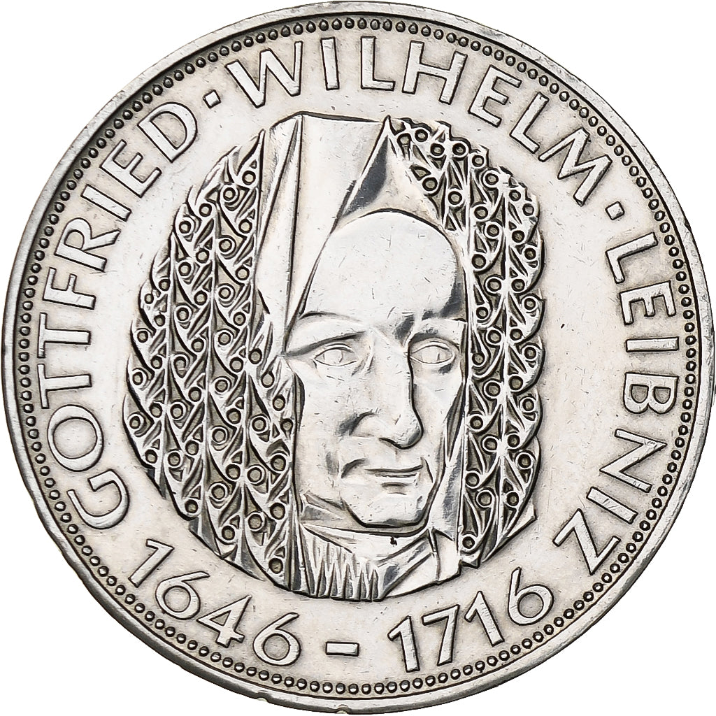 GERMANIA - REPUBBLICA FEDERALE, 5 Mark, 1966, Munich, Argento, BB+, KM:119.1