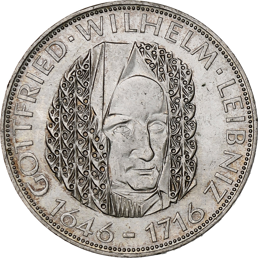 ALEMANIA - REPÚBLICA FEDERAL, 5 Mark, 1966, Munich, Plata, MBC+, KM:119.1