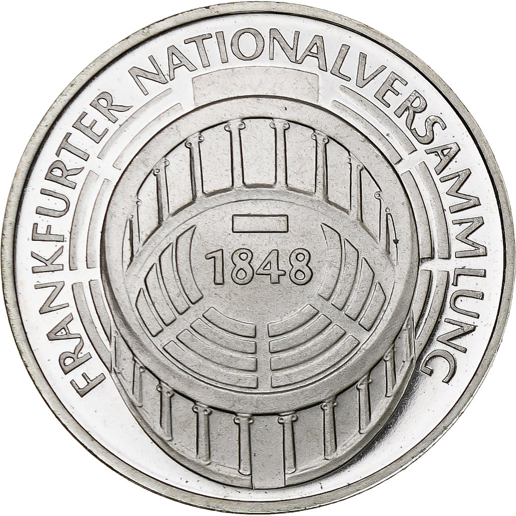 GERMANY - FEDERAL REPUBLIC, 5 Mark, 1973, Karlsruhe, Silver, MS(63), KM:137