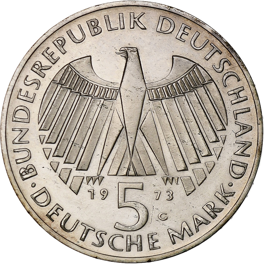 Monnaie, République fédérale allemande, 5 Mark, 1973, Karlsruhe, Germany