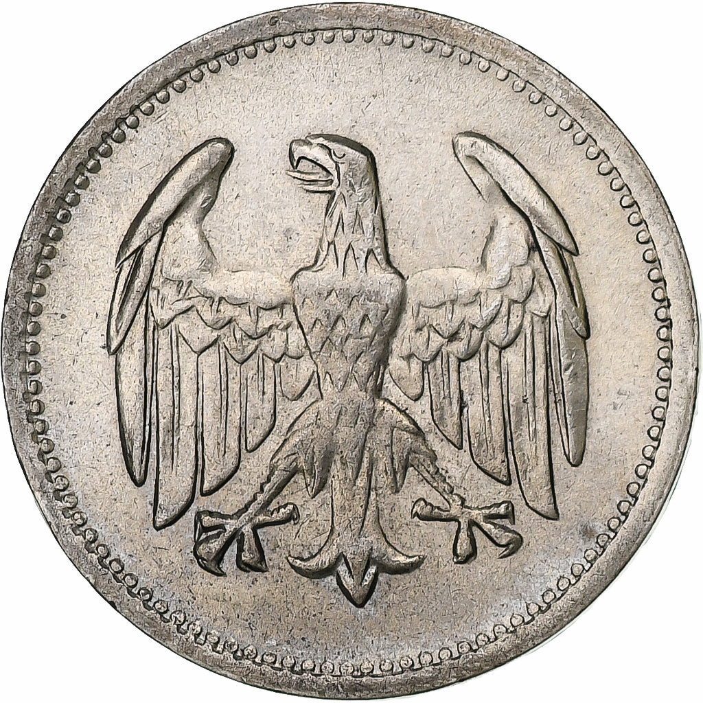 GERMANY, WEIMAR REPUBLIC, Mark, 1924, Berlin, VF(30-35), Silver, KM:42