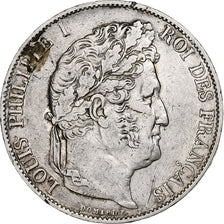 Coin, France, Louis-Philippe, 5 Francs, 1845, Lille, VF(30-35), Silver,KM 749.13