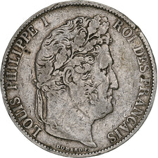 Münze, Frankreich, Louis-Philippe, 5 Francs, 1845, Lille, S+, Silber