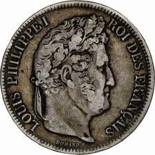 Coin, France, Louis-Philippe, 5 Francs, 1841, Lille, VF(30-35), Silver