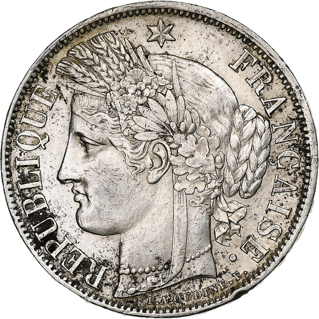 Coin, France, Cérès, 5 Francs, 1850, Paris, VF(30-35), Silver, KM:761.1