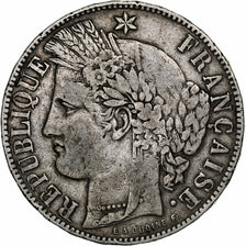 France, Cérès, 5 Francs, 1871, Bordeaux, VF(30-35), Silver, KM:818.2