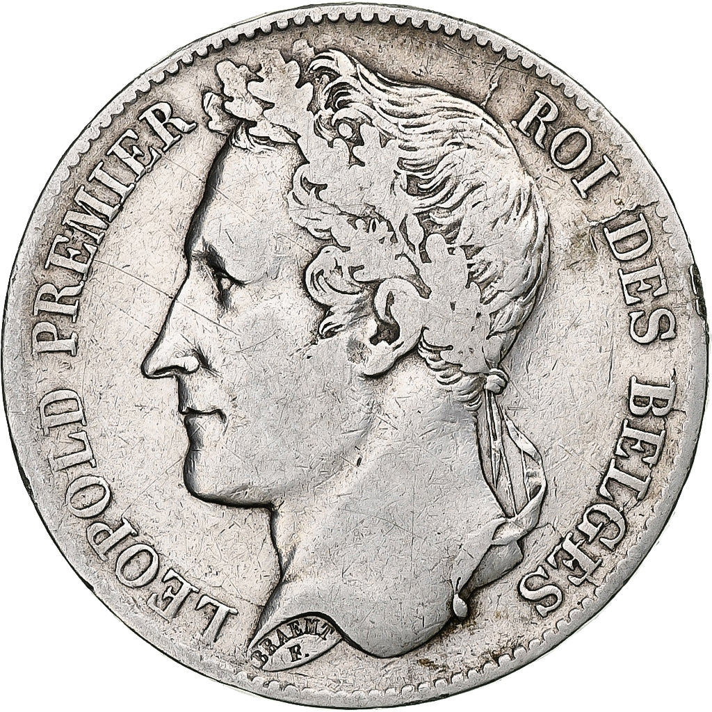 Coin, Belgium, Leopold I, 5 Francs, 5 Frank, 1849, VF(30-35), Silver, KM:3.2