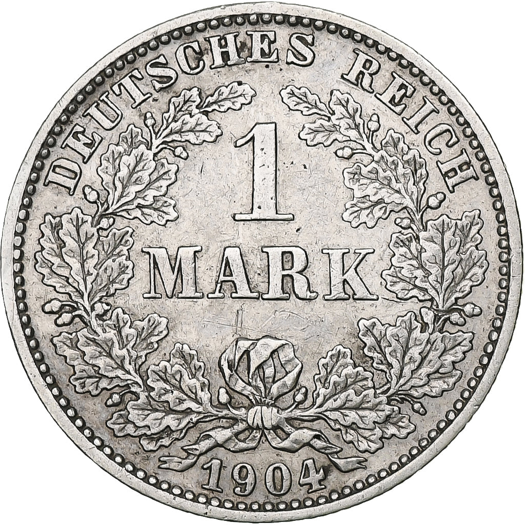 Coin, GERMANY - EMPIRE, Wilhelm II, Mark, 1904, Muldenhütten, EF(40-45)