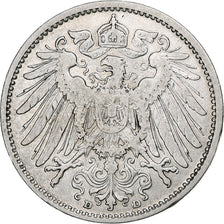 Coin, GERMANY - EMPIRE, Wilhelm II, Mark, 1904, Munich, EF(40-45), Silver, KM:14