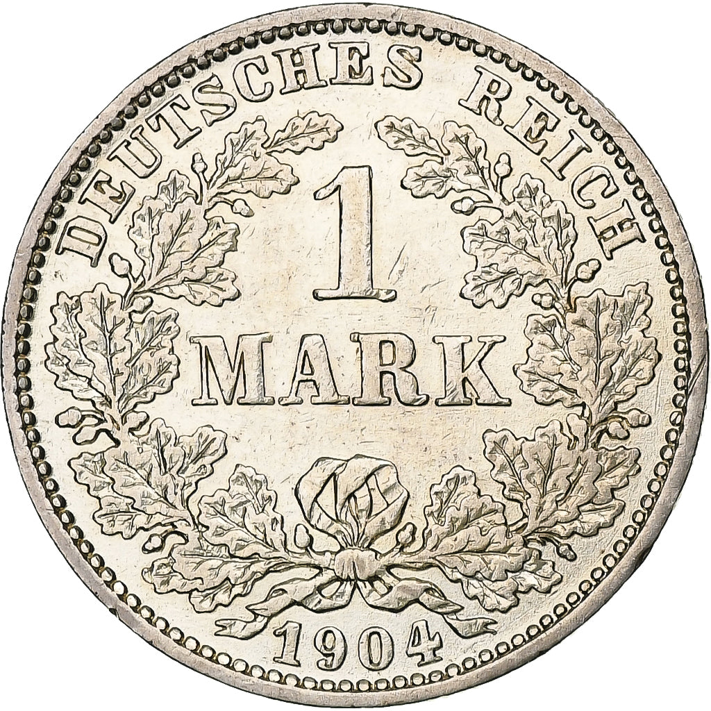 Coin, GERMANY - EMPIRE, Wilhelm II, Mark, 1904, Muldenhütten, EF(40-45)