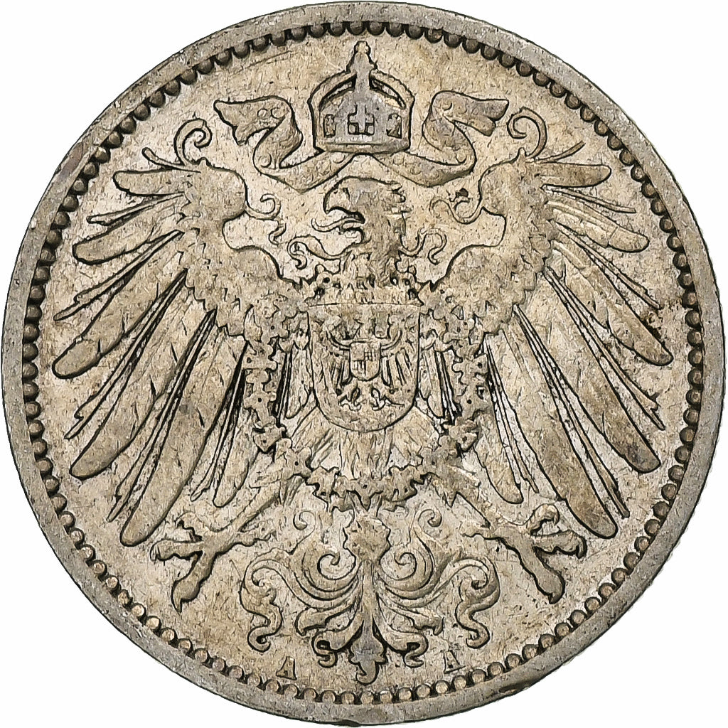 GERMANY - EMPIRE, Wilhelm II, Mark, 1904, Berlin, Silver, VF(30-35), KM:14