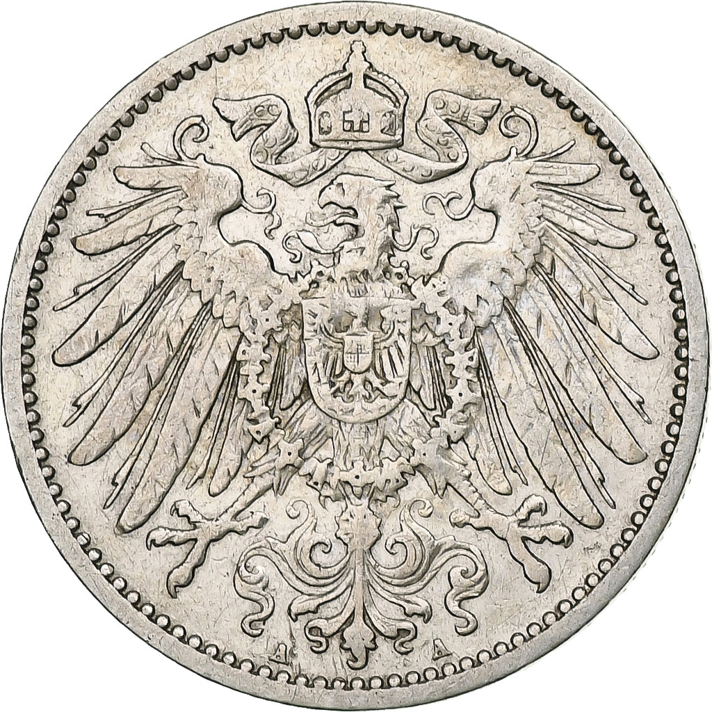 Coin, GERMANY - EMPIRE, Wilhelm II, Mark, 1904, Berlin, EF(40-45), Silver, KM:14