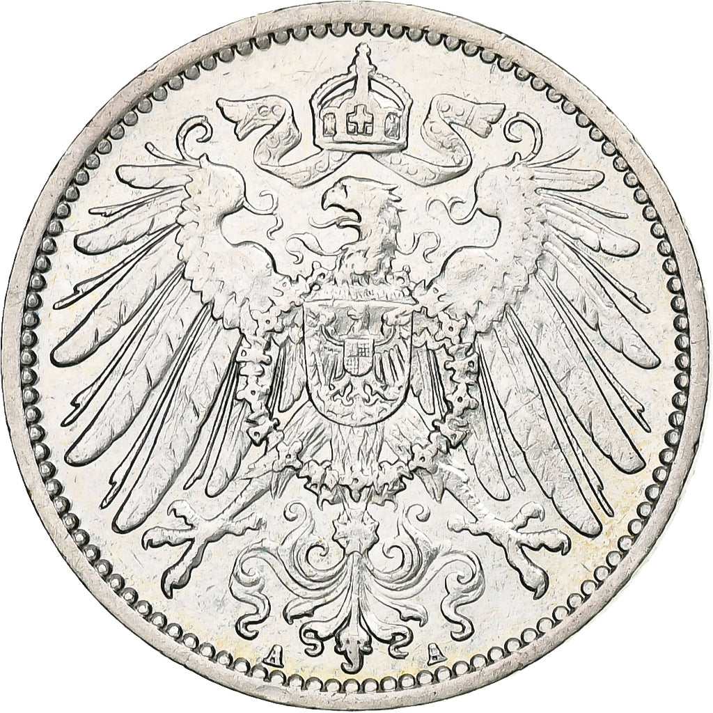 Coin, GERMANY - EMPIRE, Wilhelm II, Mark, 1904, Berlin, EF(40-45), Silver, KM:14