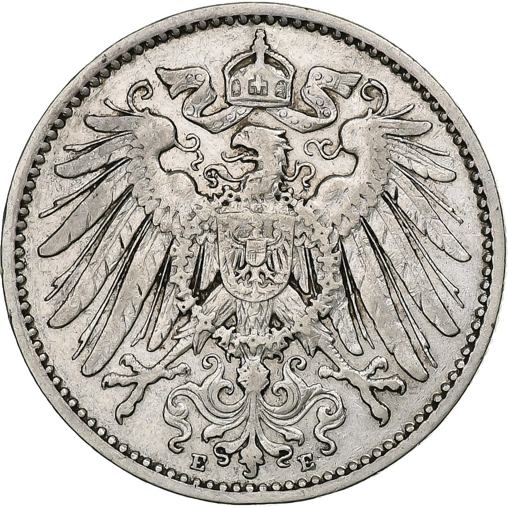 Münze, GERMANY - EMPIRE, Wilhelm II, Mark, 1904, Muldenhütten, SS, Silber