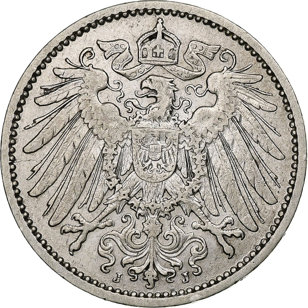 GERMANY - EMPIRE, Wilhelm II, Mark, 1904, Hambourg, Silver, EF(40-45), KM:14