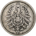Coin, GERMANY - EMPIRE, Wilhelm I, Mark, 1882, Hambourg, VF(20-25), Silver, KM:7