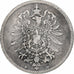 GERMANY - EMPIRE, Wilhelm I, Mark, 1873, Munich, Silver, VF(30-35), KM:7