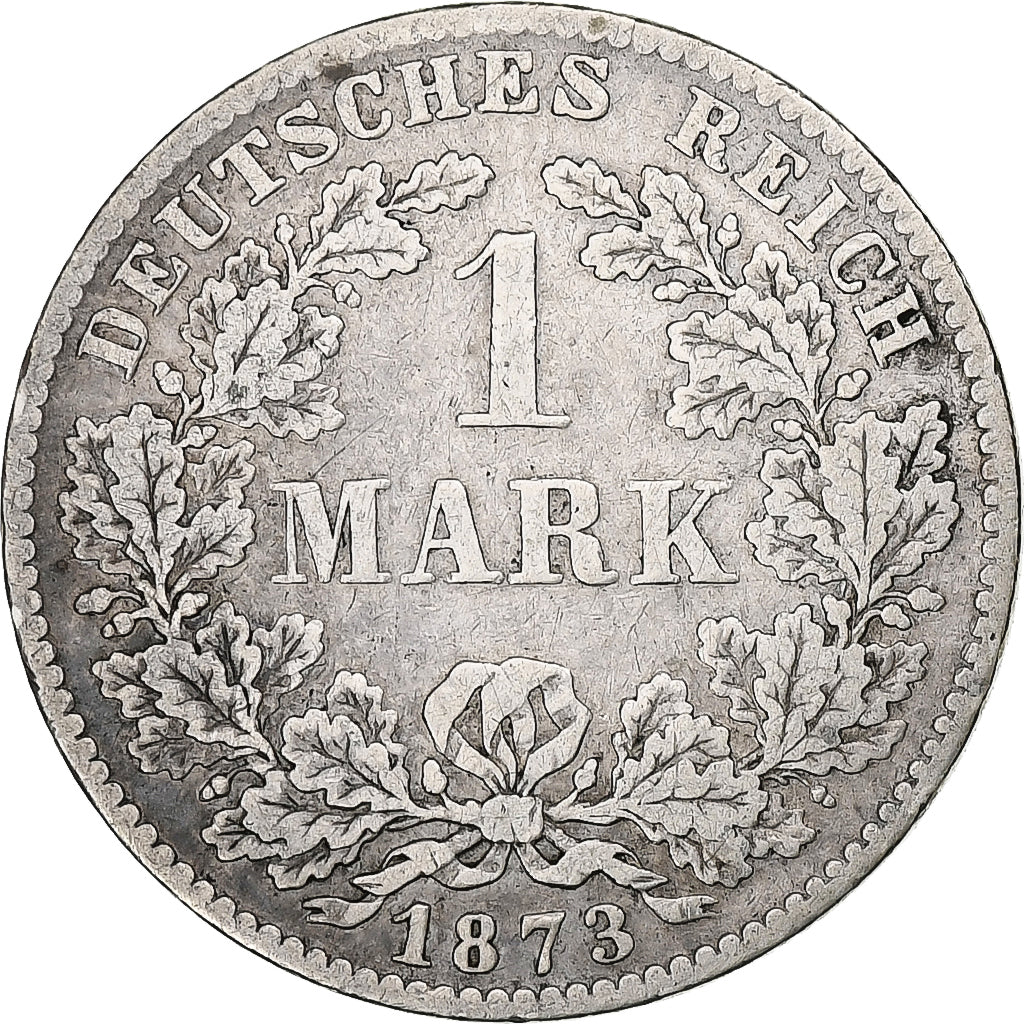 GERMANY - EMPIRE, Wilhelm I, Mark, 1873, Munich, Silver, VF(30-35), KM:7