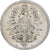 ALEMANIA - IMPERIO, Wilhelm I, Mark, 1885, Karlsruhe, Plata, BC+, KM:7