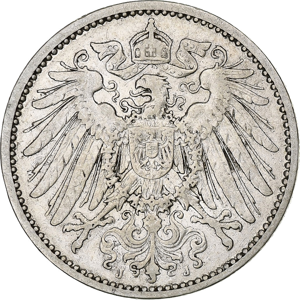 GERMANY - EMPIRE, Wilhelm II, Mark, 1902, Hambourg, Silver, EF(40-45), KM:14