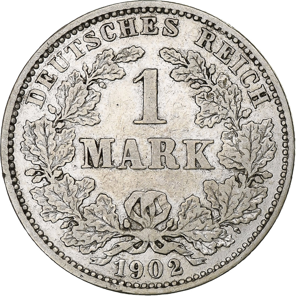GERMANY - EMPIRE, Wilhelm II, Mark, 1902, Hambourg, Silver, EF(40-45), KM:14