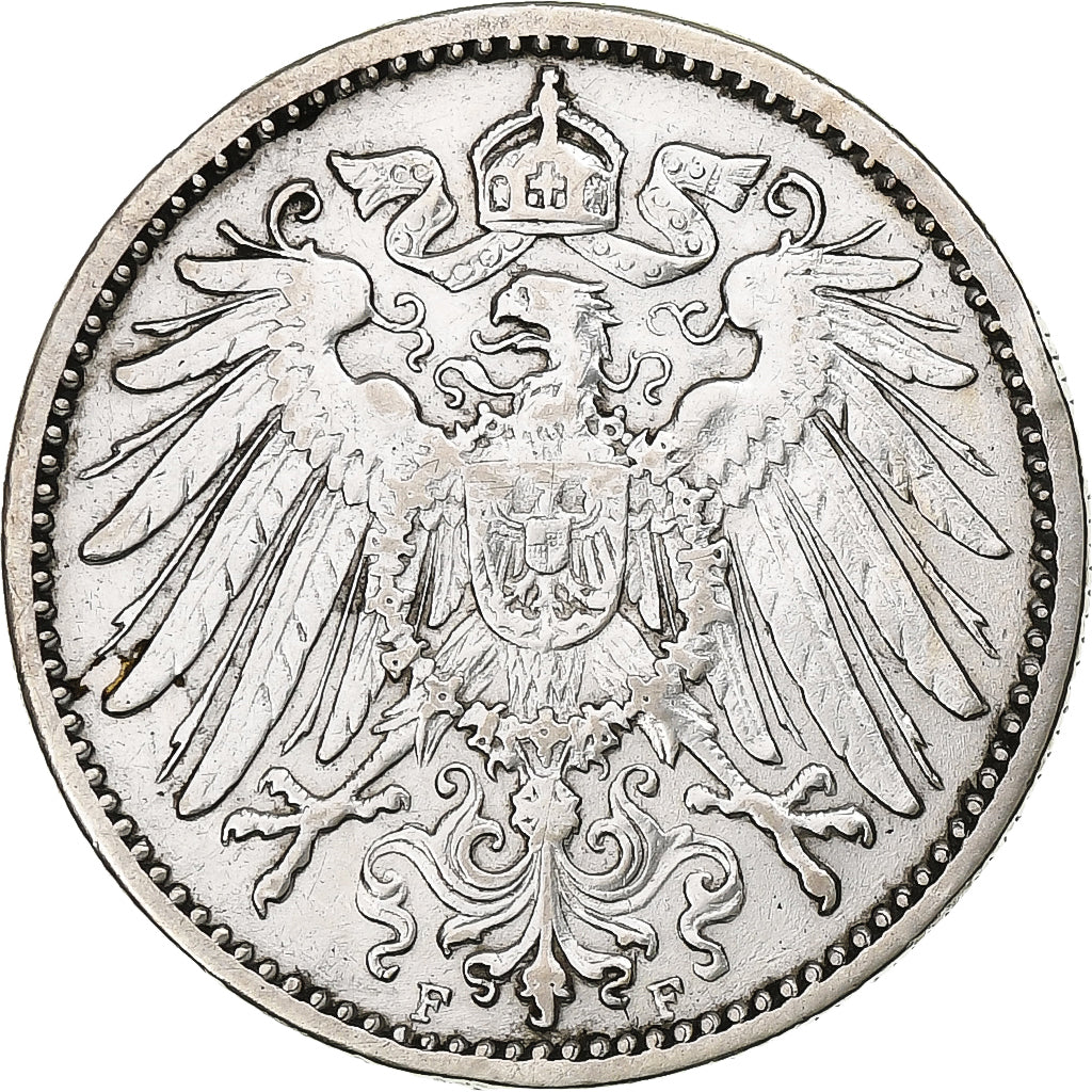 GERMANY - EMPIRE, Wilhelm II, Mark, 1902, Stuttgart, Silver, EF(40-45), KM:14