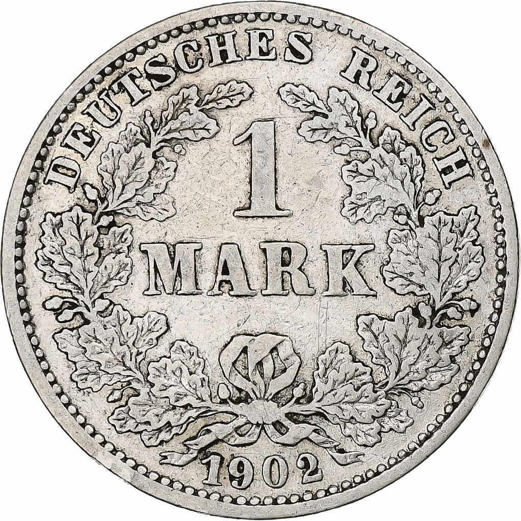 GERMANY - EMPIRE, Wilhelm II, Mark, 1902, Hambourg, Silver, EF(40-45), KM:14