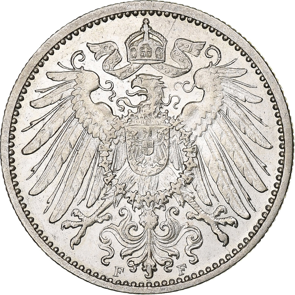 Coin, GERMANY - EMPIRE, Wilhelm II, Mark, 1906, Stuttgart, AU(50-53), Silver