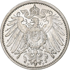 Coin, GERMANY - EMPIRE, Wilhelm II, Mark, 1906, Stuttgart, AU(50-53), Silver