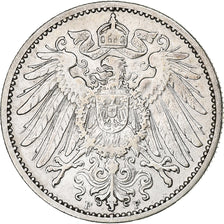 Coin, GERMANY - EMPIRE, Wilhelm II, Mark, 1906, Stuttgart, AU(50-53), Silver