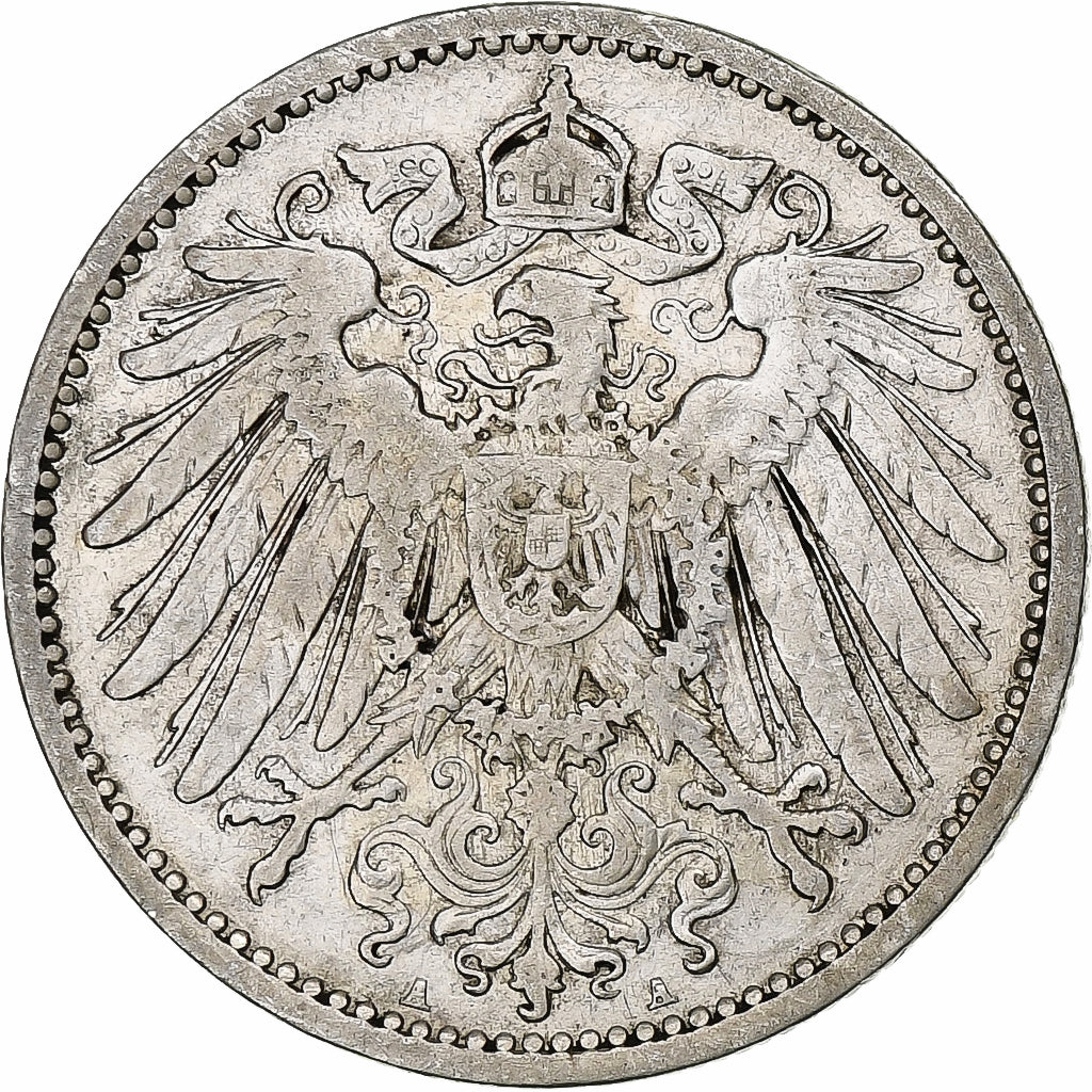 GERMANY - EMPIRE, Wilhelm II, Mark, 1906, Berlin, Silber, SS, KM:14