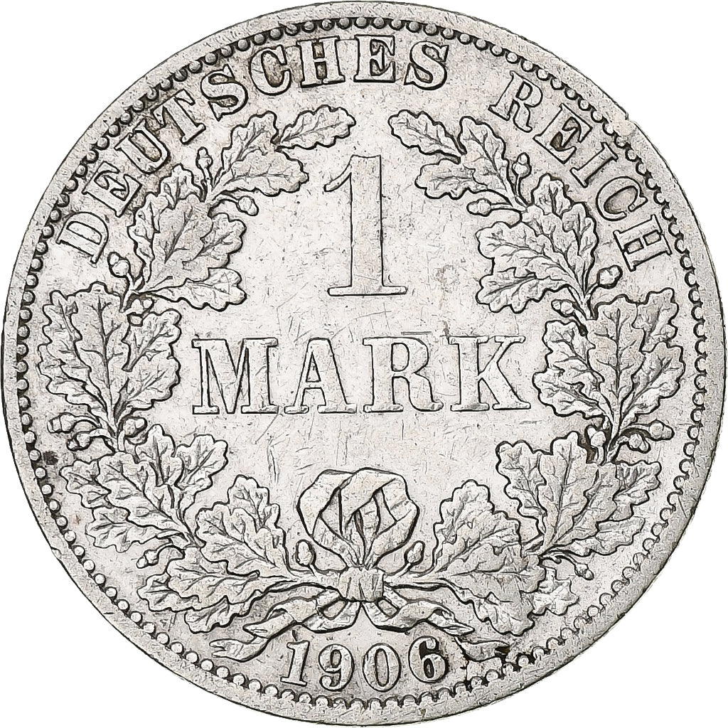 Coin, GERMANY - EMPIRE, Wilhelm II, Mark, 1906, Berlin, EF(40-45), Silver, KM:14