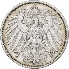 Moneta, GERMANIA - IMPERO, Wilhelm II, Mark, 1906, Muldenhütten, BB+, Argento