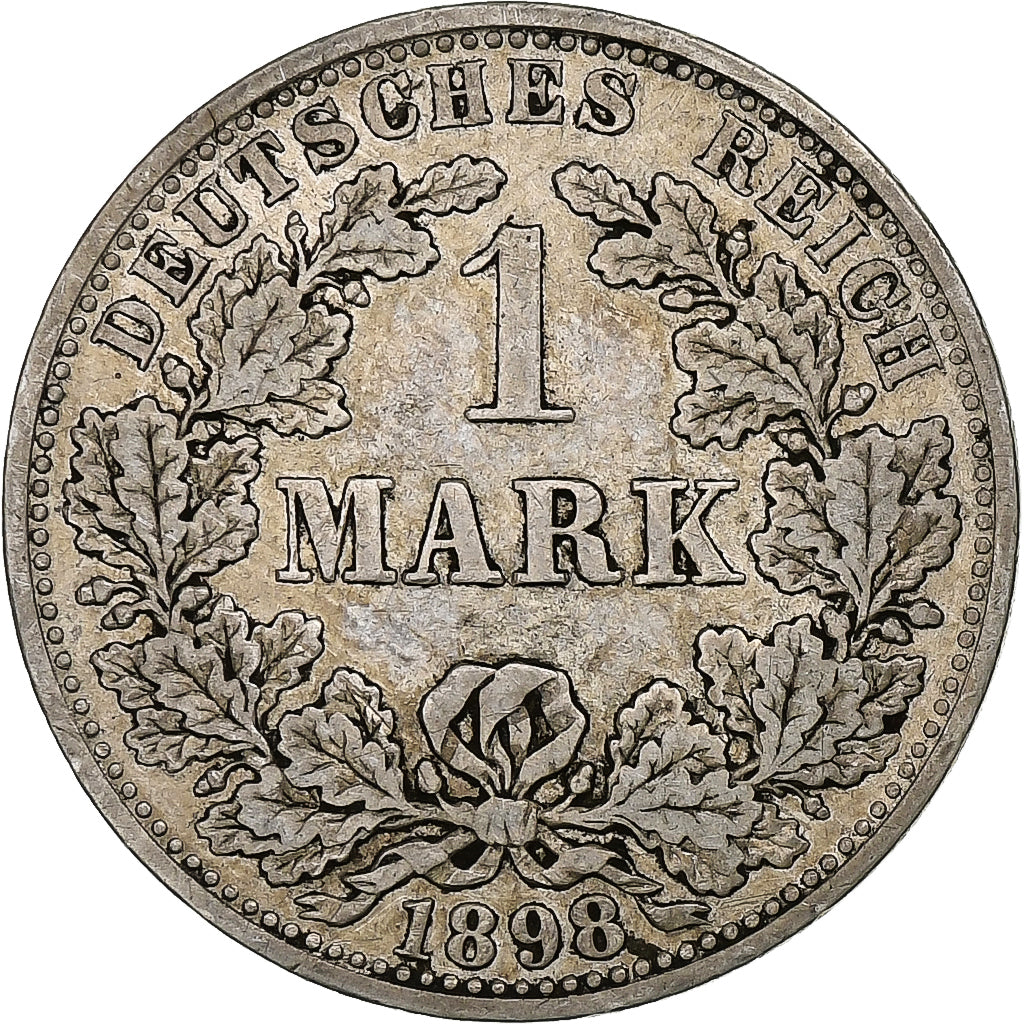 Münze, GERMANY - EMPIRE, Wilhelm II, Mark, 1898, Berlin, S, Silber, KM:14