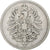 ALEMANIA - IMPERIO, Wilhelm I, Mark, 1875, Darmstadt, Plata, BC+, KM:7