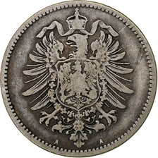 GERMANY - EMPIRE, Wilhelm I, Mark, 1875, Berlin, Silver, EF(40-45), KM:7