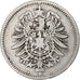 GERMANIA - IMPERO, Wilhelm I, Mark, 1875, Berlin, MB+, Argento, KM:7