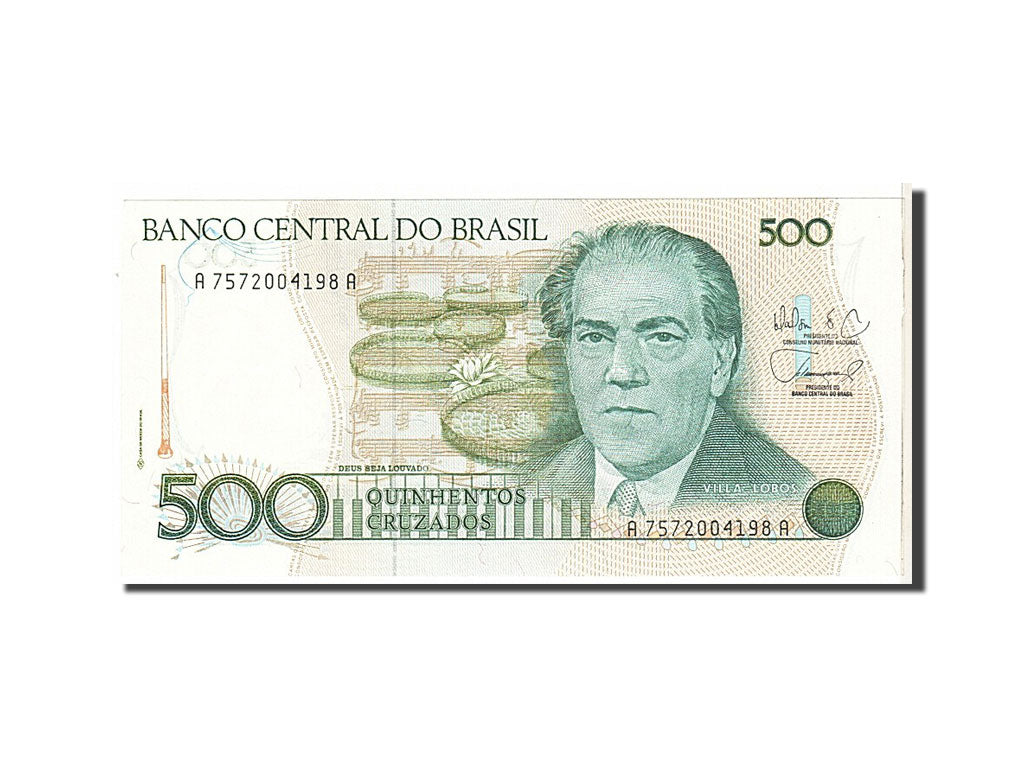 Banknote, Brazil, 500 Cruzados, 1986, UNC(63)