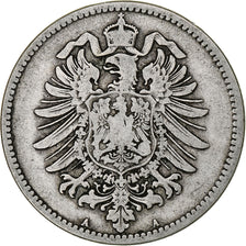 GERMANY - EMPIRE, Wilhelm I, Mark, 1876, Berlin, VF(30-35), Silver, KM:7