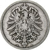GERMANY - EMPIRE, Wilhelm I, Mark, 1876, Berlin, VF(30-35), Silver, KM:7