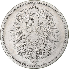 GERMANY - EMPIRE, Wilhelm I, Mark, 1876, Berlin, Silver, VF(20-25), KM:7