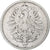 ALEMANIA - IMPERIO, Wilhelm I, Mark, 1876, Berlin, Plata, BC+, KM:7