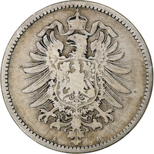 GERMANY - EMPIRE, Wilhelm I, Mark, 1876, Berlin, Silver, VF(20-25), KM:7