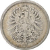 GERMANY - EMPIRE, Wilhelm I, Mark, 1876, Berlin, Silver, VF(20-25), KM:7