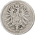 ALEMANIA - IMPERIO, Wilhelm I, Mark, 1876, Munich, Plata, BC+, KM:7