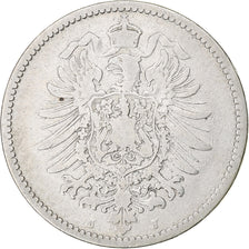 GERMANY - EMPIRE, Wilhelm I, Mark, 1876, Hambourg, Silver, VF(20-25), KM:7