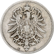 GERMANY - EMPIRE, Wilhelm I, Mark, 1876, Frankfurt, Silver, VF(20-25), KM:7